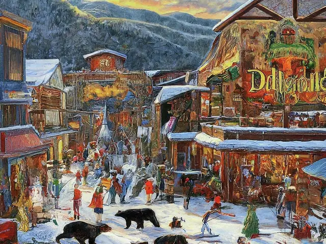 Smoky Mountain artwork in the lobby